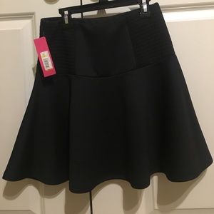 Solid Black Flare Skirt from Target